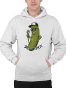 Cool Pickle "Dill With It" Fun Men's Hoodie
