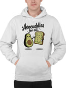 Avocuddles for All: Cute Avocado Men's Hoodie