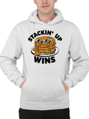 Stackin' Up Wins Pancake Fun Men's Hoodie