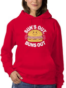 Sun’s Out, Buns Out Burger Women's Hoodie