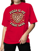 Heart-Shaped Pizza Love Women's T-shirt