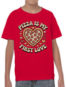 Heart-Shaped Pizza Love Youth's T-shirt
