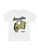 Avocuddles for All: Cute Avocado Youth's T-shirt