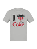 Officially Licensed Diet Coke Patriotic I Love Diet Coke Men's T-shirt
