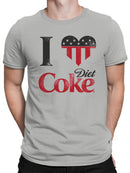 Officially Licensed Diet Coke Patriotic I Love Diet Coke Men's T-shirt