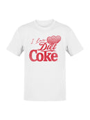 Officially Licensed Diet Coke I Love Diet Coke Heart Men's T-shirt