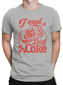 Officially Licensed Diet Coke Need a Diet Coke Vintage Men's T-shirt