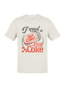 Officially Licensed Diet Coke Need a Diet Coke Retro Men's T-shirt