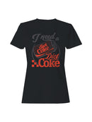 Officially Licensed Diet Coke Need a Diet Coke Retro Women's T-shirt