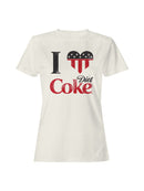 Officially Licensed Diet Coke Patriotic I Love Diet Coke Women's T-shirt