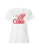 Officially Licensed Diet Coke I Love Diet Coke Heart Women's T-shirt