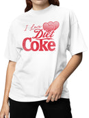 Officially Licensed Diet Coke I Love Diet Coke Heart Women's T-shirt