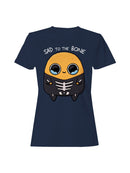 Officially Licensed Sad Nuggie Sad to the Bone Kawaii Skeleton Women's T-shirt