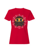 Officially Licensed Sad Nuggie Adorable Kawaii Spider on Web Women's T-shirt