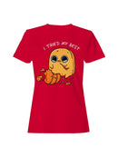 Officially Licensed Sad Nuggie Sad Pumpkin Carving Fail Women's T-shirt