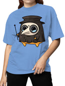 Officially Licensed Sad Nuggie Cute Plague Doctor Chibi Women's T-shirt