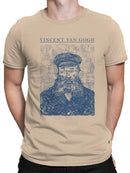 Van Gogh Postman Sketch Art Men's T-shirt