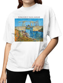 Van Gogh's Langlois Bridge Scene Women's T-shirt