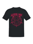 Lucifur Baby Gothic Cat Art Men's T-shirt