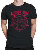 Lucifur Baby Gothic Cat Art Men's T-shirt