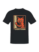 The Scratching Cat Design Men's T-shirt