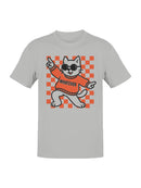 Cool Cat in "Whatever" Style Men's T-shirt