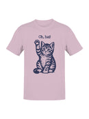 Playful Kitty "Oh, Hai" Design Men's T-shirt