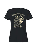 Grim Reaper Cat Lover Design Women's T-shirt