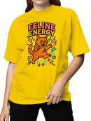 Feline Energy: Fierce Cat Power Women's T-shirt