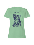 Playful Kitty "Oh, Hai" Design Women's T-shirt