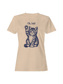 Playful Kitty "Oh, Hai" Design Women's T-shirt