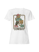 Yee Haw Cat Cowboy Graphic Women's T-shirt