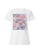 Officially Licensed Dubble Bubble Fun Comic Art Women's T-shirt
