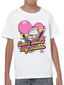 Officially Licensed Dubble Bubble Retro Gum Cartoon Youth's T-shirt