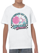 Officially Licensed Dubble Bubble Don't Burst My Bubble Youth's T-shirt