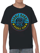 Officially Licensed Dubble Bubble Retro Circle Logo Youth's T-shirt