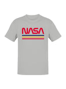 Officially Licensed Nasa Vintage Retro Stripes Design Men's T-shirt