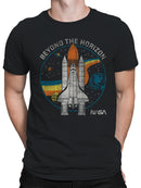 Officially Licensed Nasa Beyond the Horizon Space Shuttle Men's T-shirt