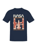 Officially Licensed Nasa Space Shuttle Design Men's T-shirt
