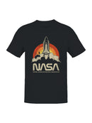 Officially Licensed Nasa Space Shuttle Retro Art Men's T-shirt