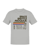 Officially Licensed Nasa Retro Space Shuttle Program Men's T-shirt