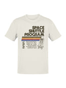 Officially Licensed Nasa Retro Space Shuttle Program Men's T-shirt