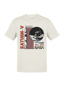 Officially Licensed Nasa Saturn-V Lunar Mission 1967-1973 Men's T-shirt