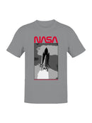Officially Licensed Nasa Space Shuttle Launch Poster Men's T-shirt