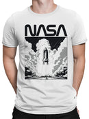 Officially Licensed Nasa Rocket Launch Men's T-shirt