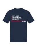 Officially Licensed Nasa Explore Adventure Men's T-shirt