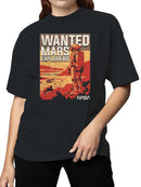 Officially Licensed Nasa Wanted Mars Explorers Poster Women's T-shirt