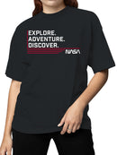 Officially Licensed Nasa Explore Adventure Women's T-shirt