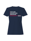 Officially Licensed Nasa Explore Adventure Women's T-shirt