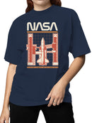 Officially Licensed Nasa Space Shuttle Design Women's T-shirt